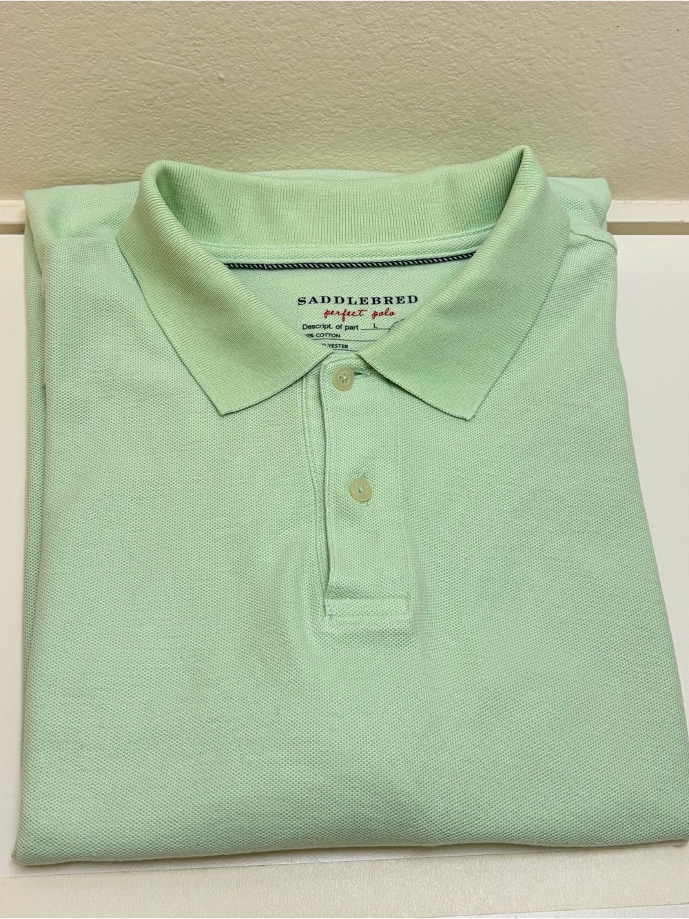 Saddlebred Mint Green Men's Polo Shirt